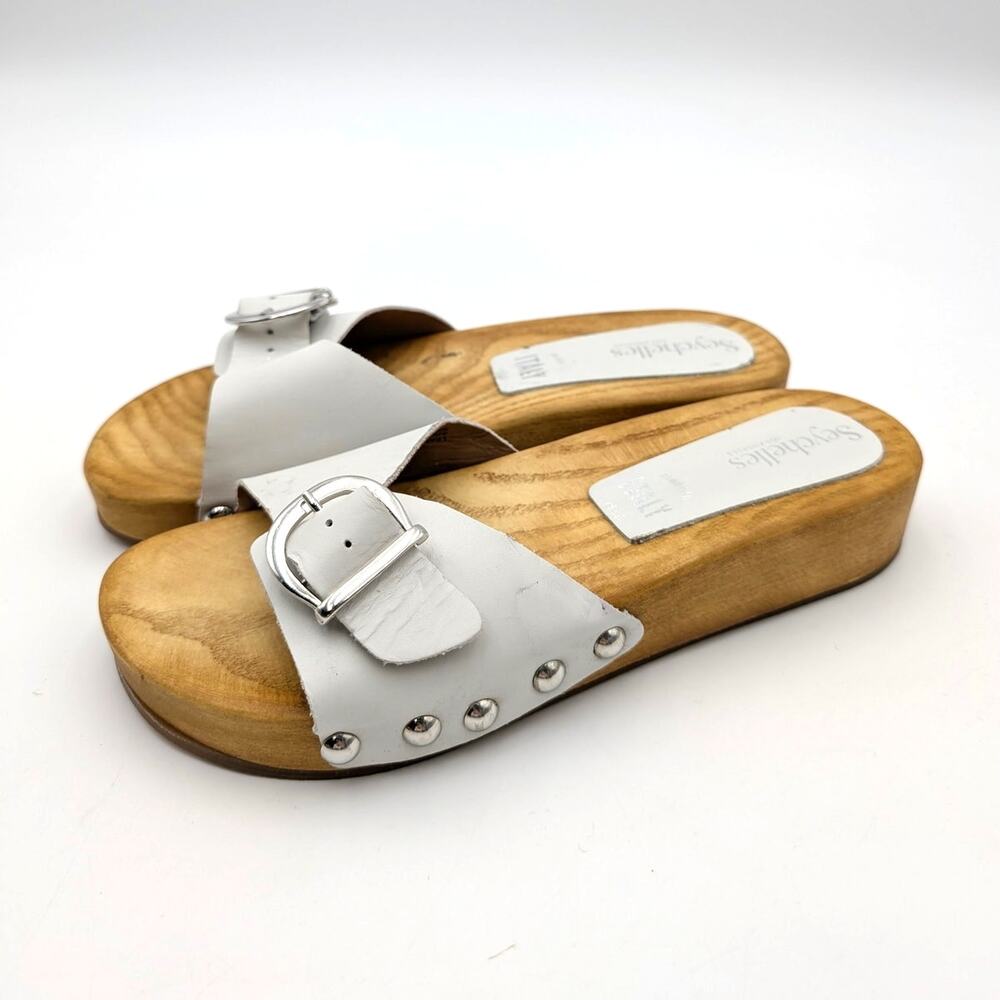 Seychelles Sorbet Slide Sandals Open Toe Women's White Size US6.5 EU37